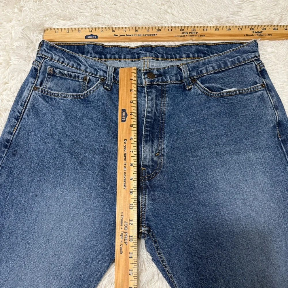Levi's 505 Jeans Men’s Regular Fit Straight Leg Denim Blue size 38X32